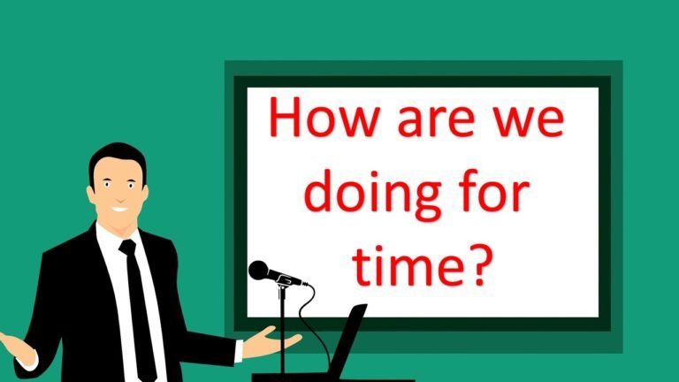 How are we doing for time