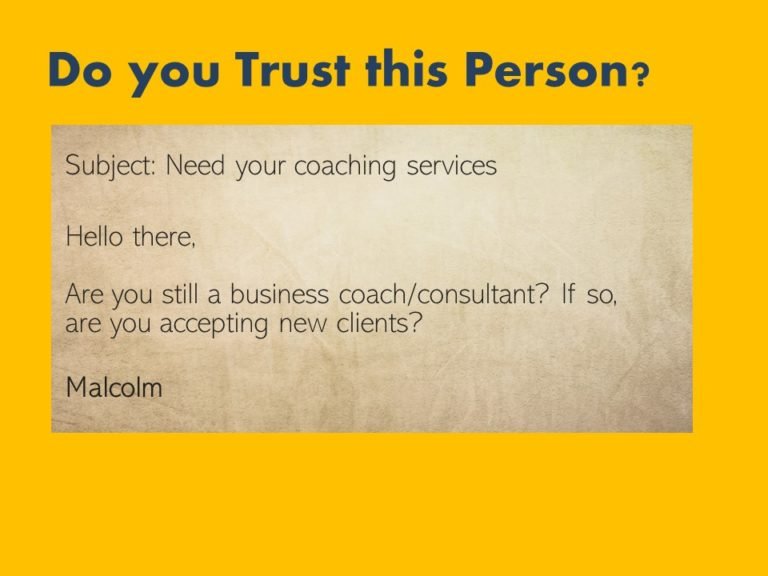 Malcolm Reid email SPAM