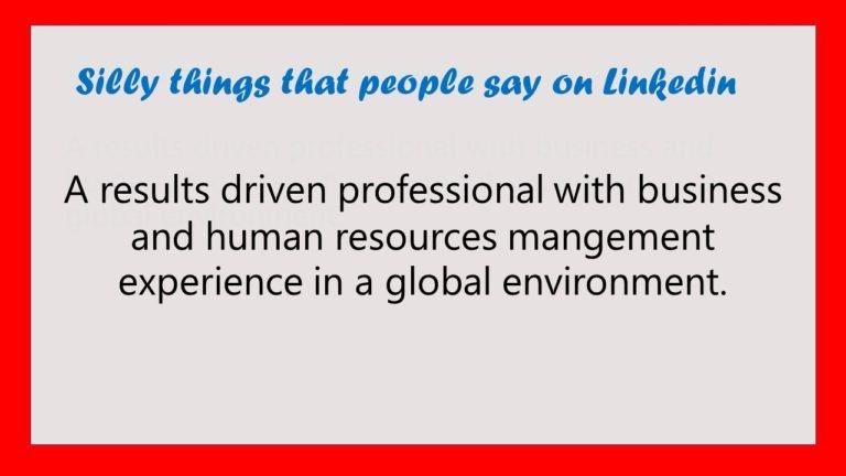 results driven professional