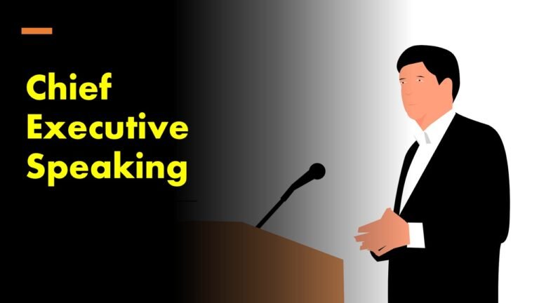 Chief executive speaking coach