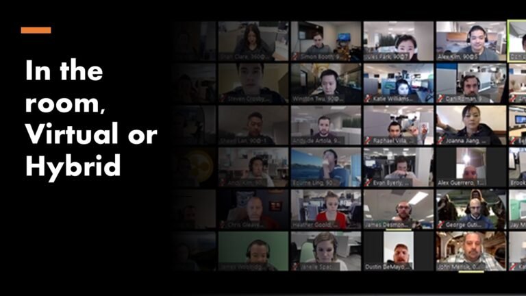 Live, virtual or hybrid presentations